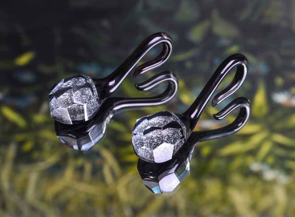 Dichroic Lagrimas in Bling and Mini by Gorilla Glass - Laughing Buddha Studios SoCal