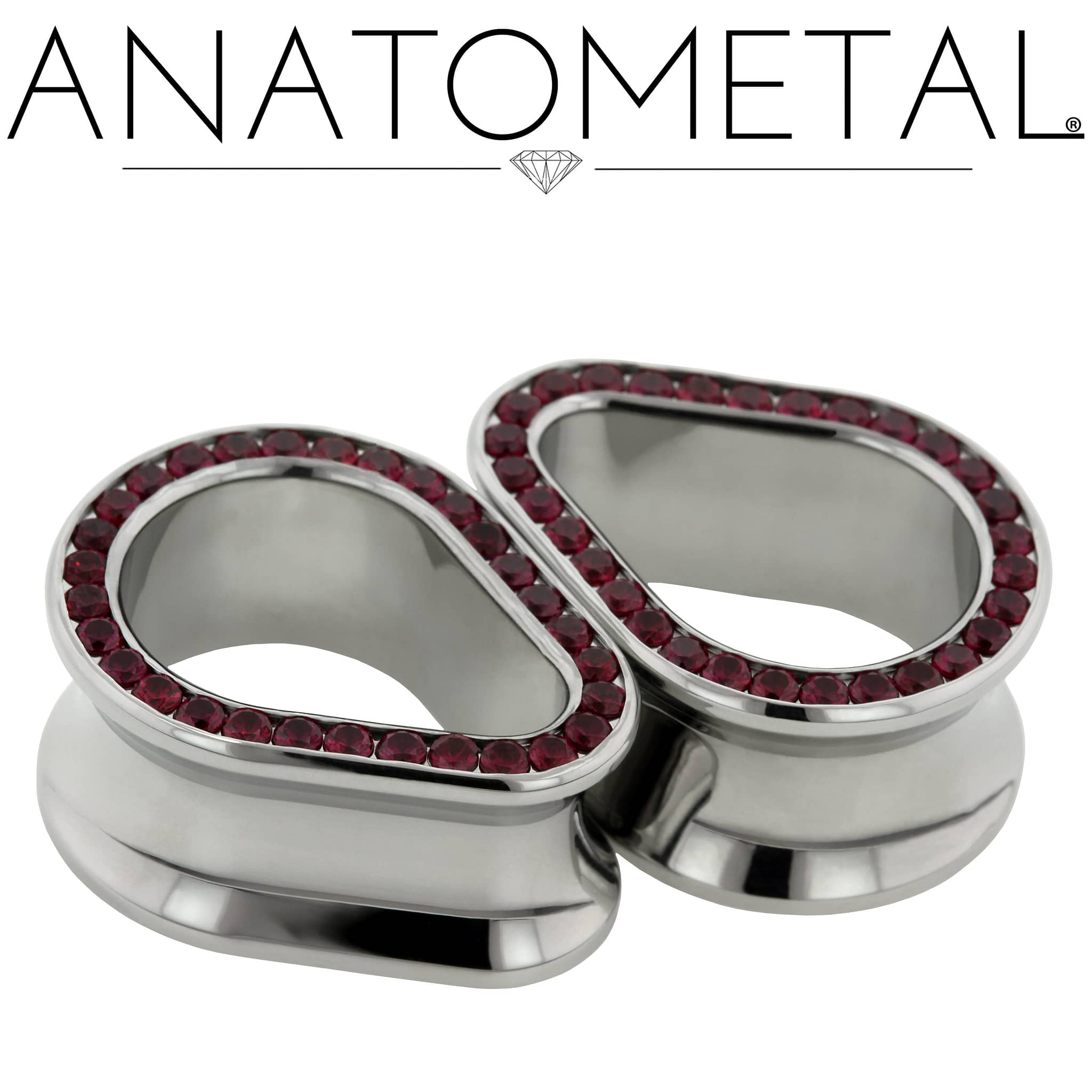 Gemmed Teardrop Eyelets by Anatometal - Laughing Buddha Studios SoCal