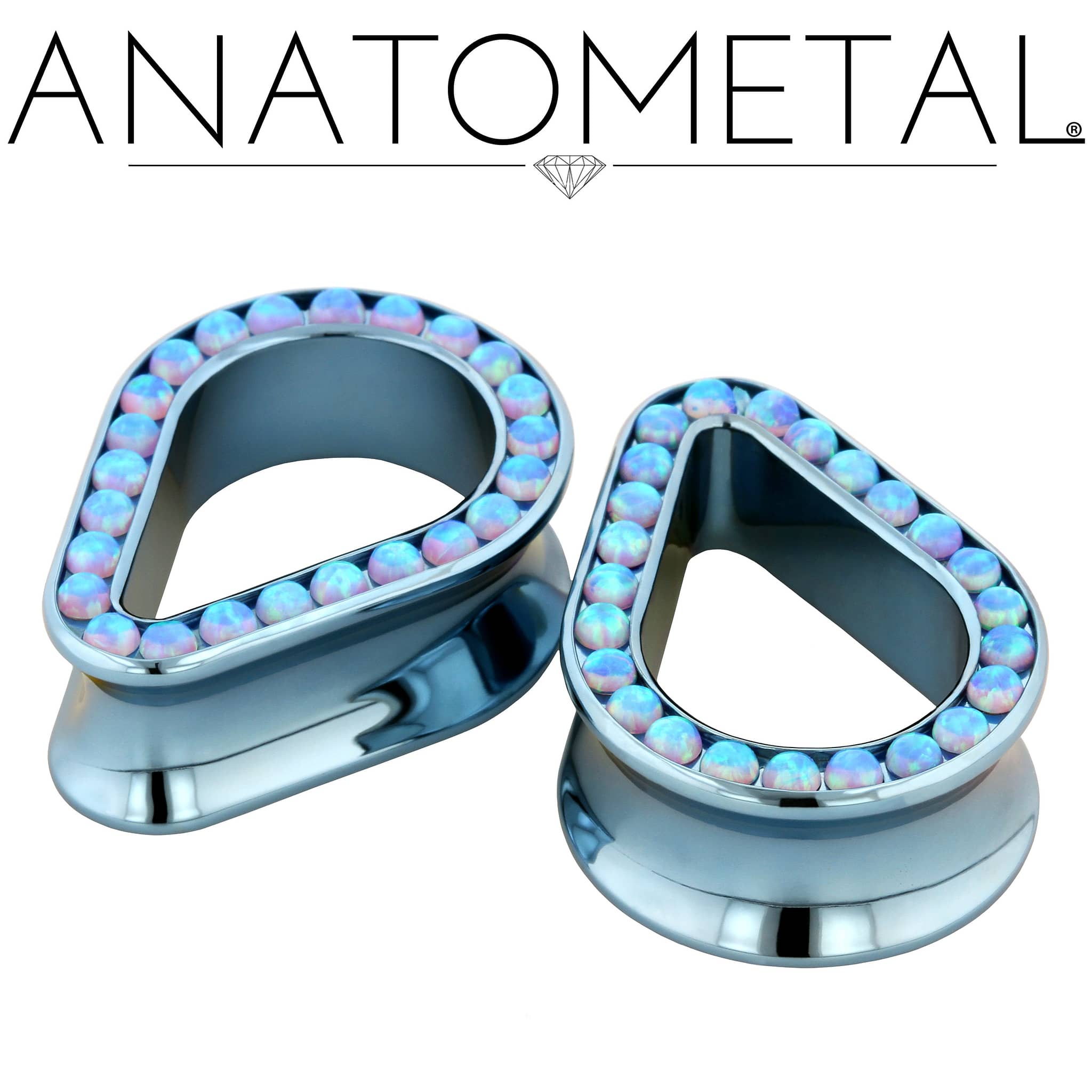 Gemmed Teardrop Eyelets by Anatometal - Laughing Buddha Studios SoCal