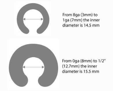 Simple Captive Bead Rings - by Gorilla Glass