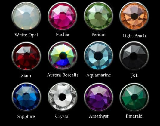 Faceted 4mm Flat Gems by Peoples Jewelry