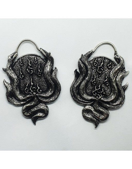 Fox Fire Earrings (Stretched)