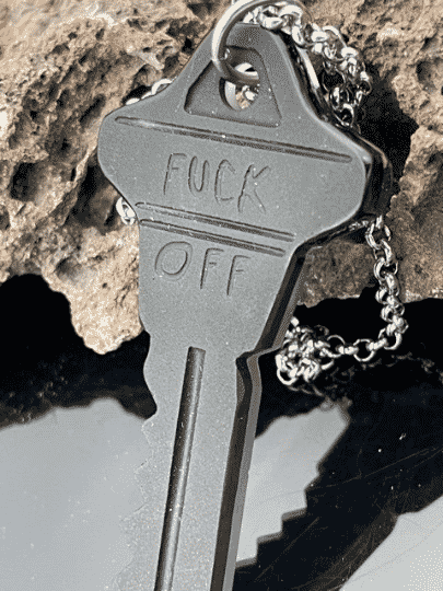 Anarkey Pendant Necklace by Gorilla Glass - Laughing Buddha Studios SoCal