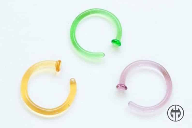 Gorilla Glass Nostril Ring Retainers