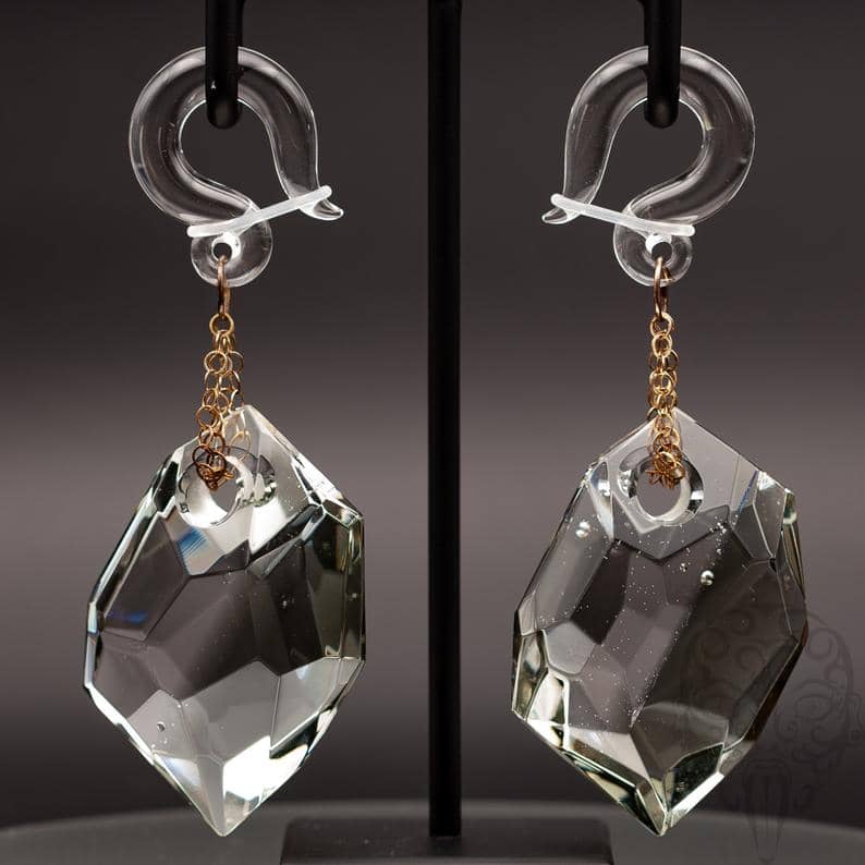 Simple Crystal Hanger Weights by Gorilla Glass - Laughing Buddha Studios SoCal