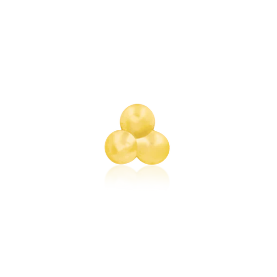 Junipurr Jewelry Gold Tri Bead