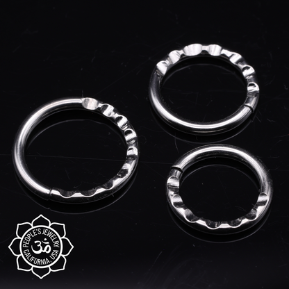 Scalloped Niobium Seam Rings