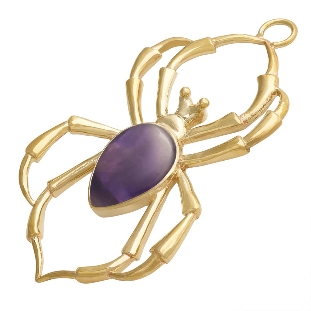 Brass Stone Arachnids by Diablo Organics - Laughing Buddha Studios SoCal