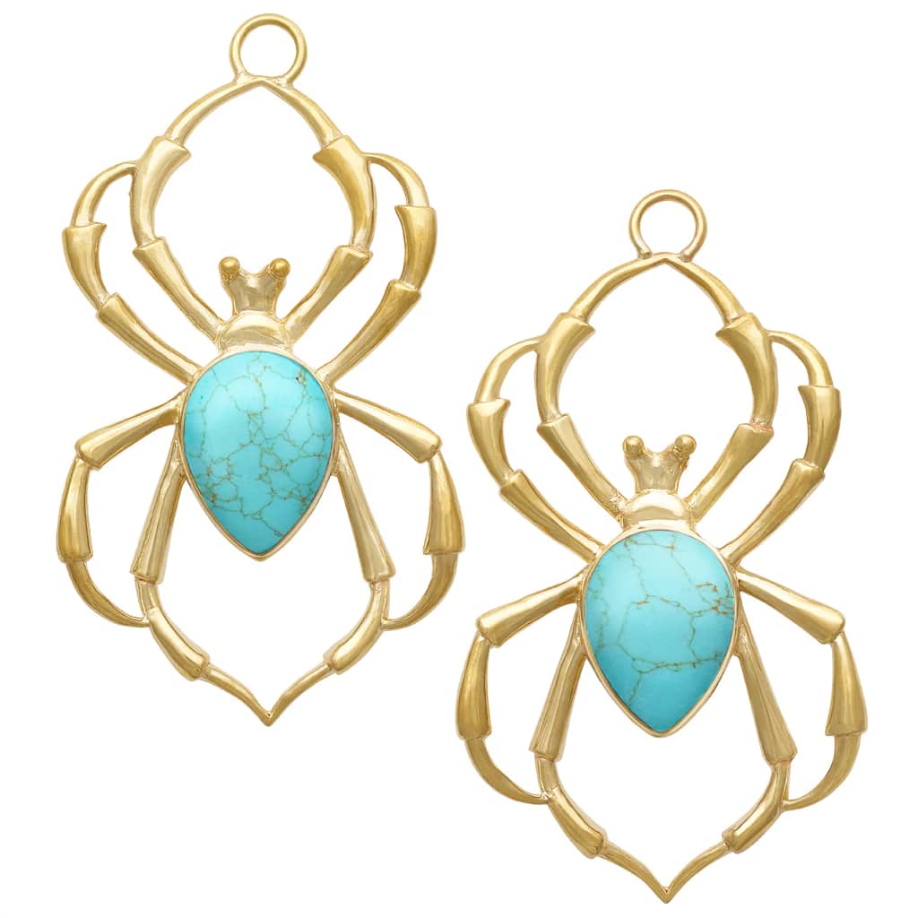 Brass Stone Arachnids by Diablo Organics - Laughing Buddha Studios SoCal