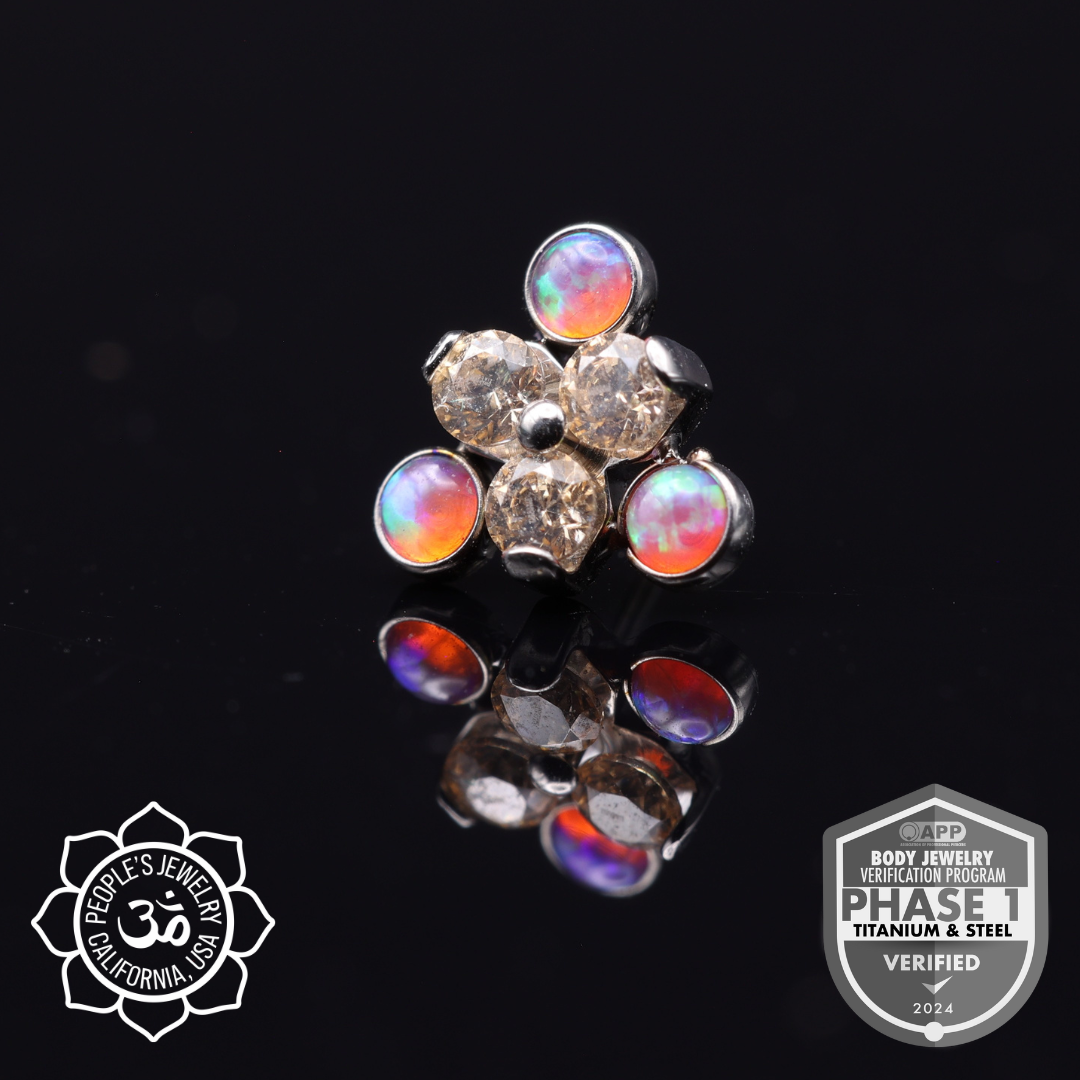 Threadless North Star Cluster - People's Jewelry - Laughing Buddha Studios SoCal