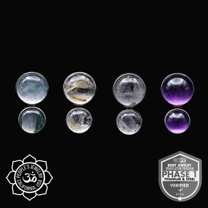 Natural Stone Two Gem Cluster - People's Jewelry