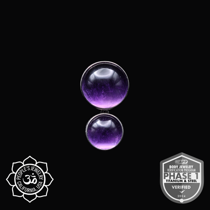 Natural Stone Two Gem Cluster - People's Jewelry