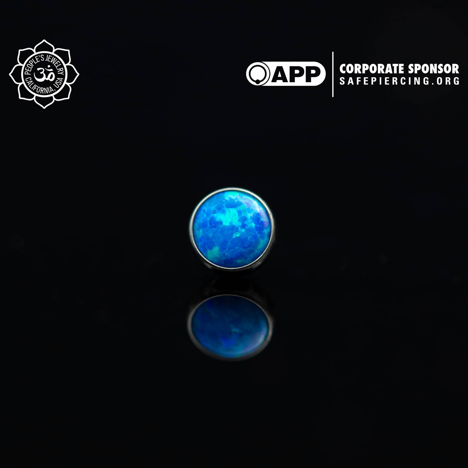 Threadless Opal Cabochon Ends by Peoples Jewelry (5mm) - Laughing Buddha Studios SoCal