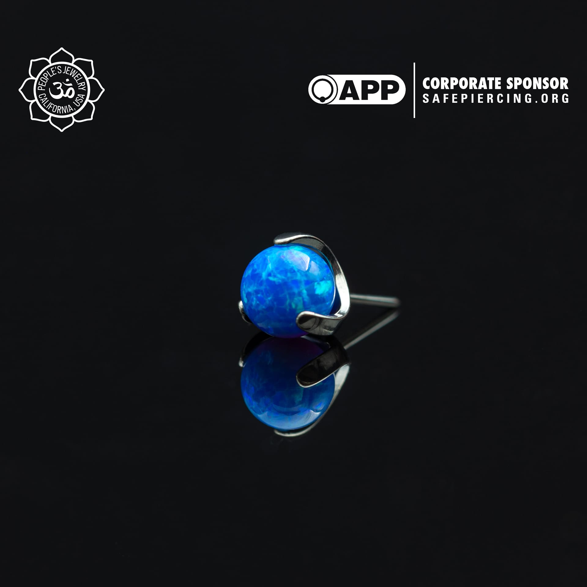 Threadless Claw-Set Opal Balls by Peoples Jewelry