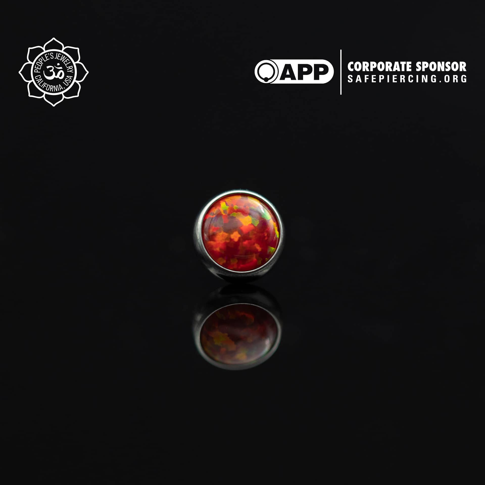 Threadless Opal Cabochon Ends by Peoples Jewelry (5mm) - Laughing Buddha Studios SoCal