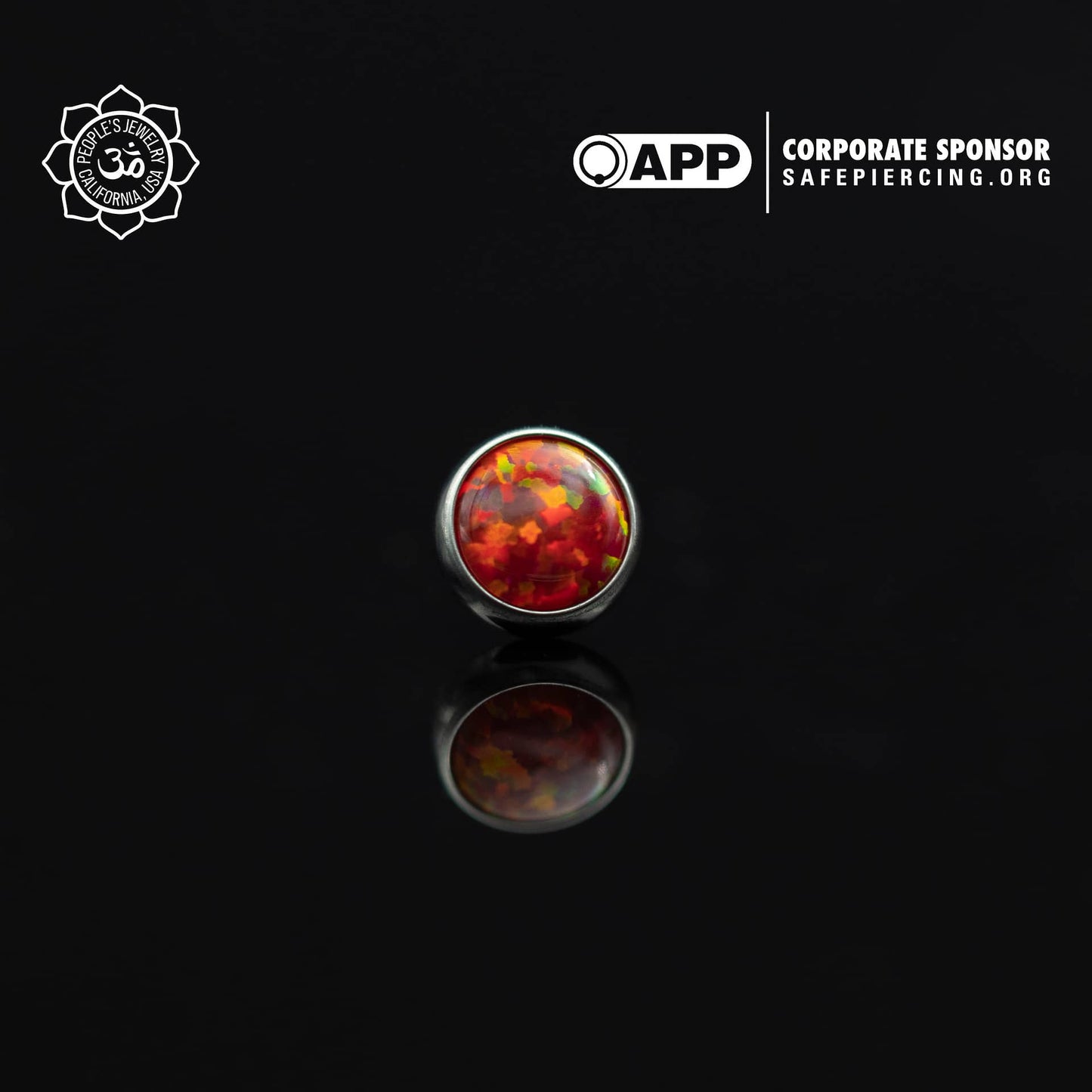 Threadless Opal Cabochon Ends by Peoples Jewelry