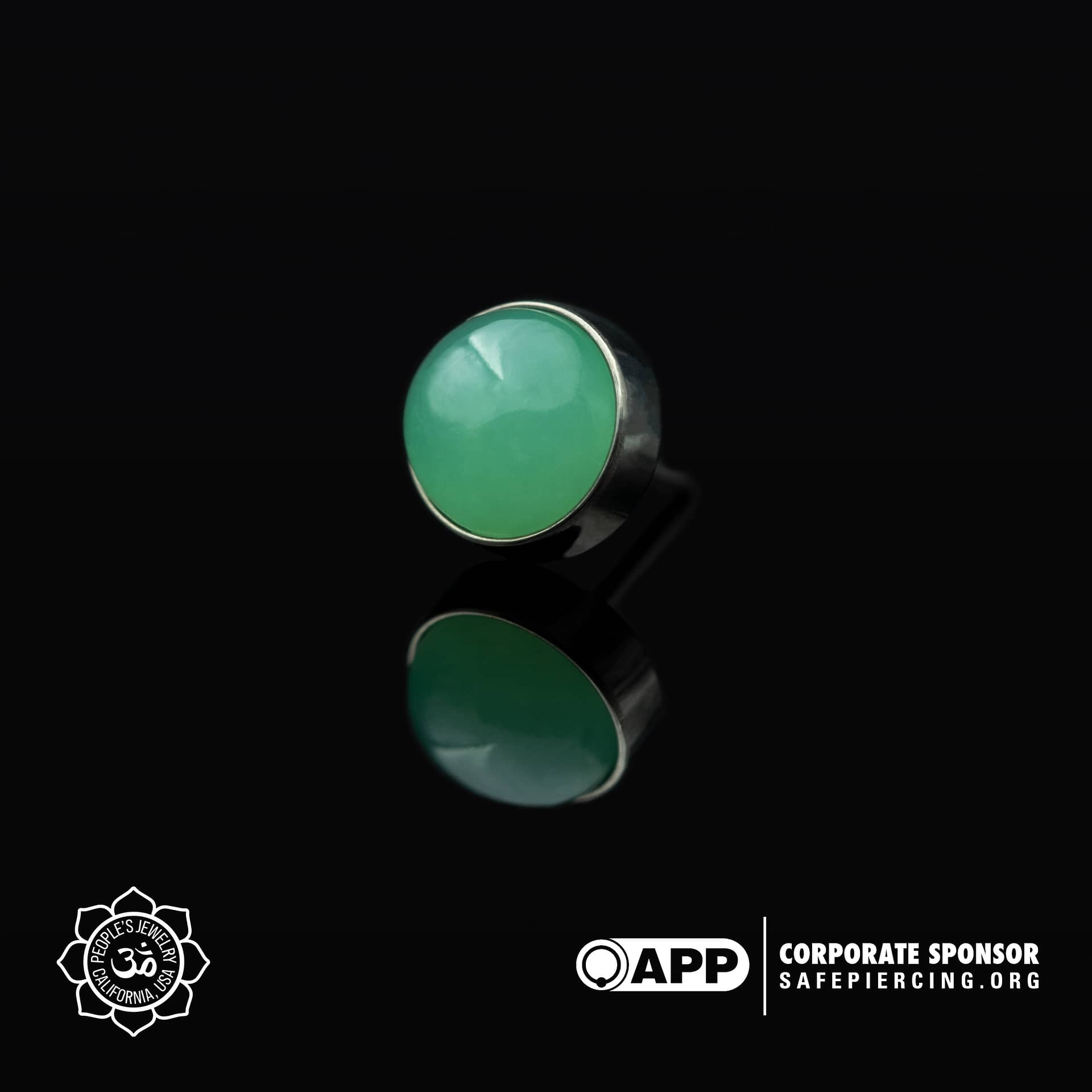 Threadless Genuine Stone Cabochon Ends by Peoples Jewelry - Laughing Buddha Studios SoCal