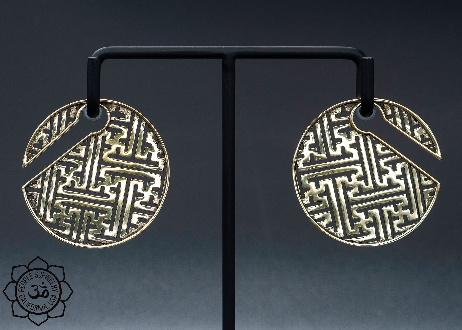 Brass Sayagata Weights by Peoples Jewelry - Laughing Buddha Studios SoCal