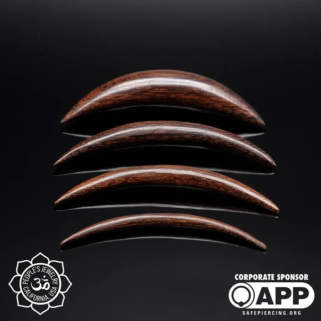 Dark Tamarind Wood Tusk by People's Jewelry