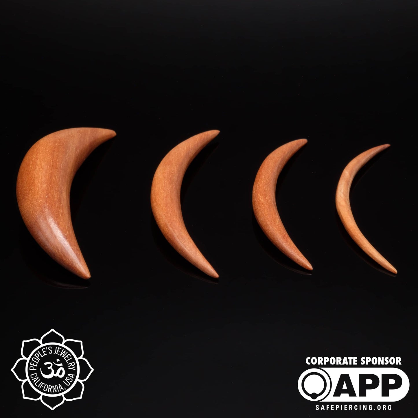 Sawo Wood Septum Tusks by People's Jewelry