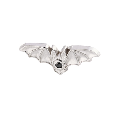 Bat with 1.25mm Gem Threadless End by Body Gems