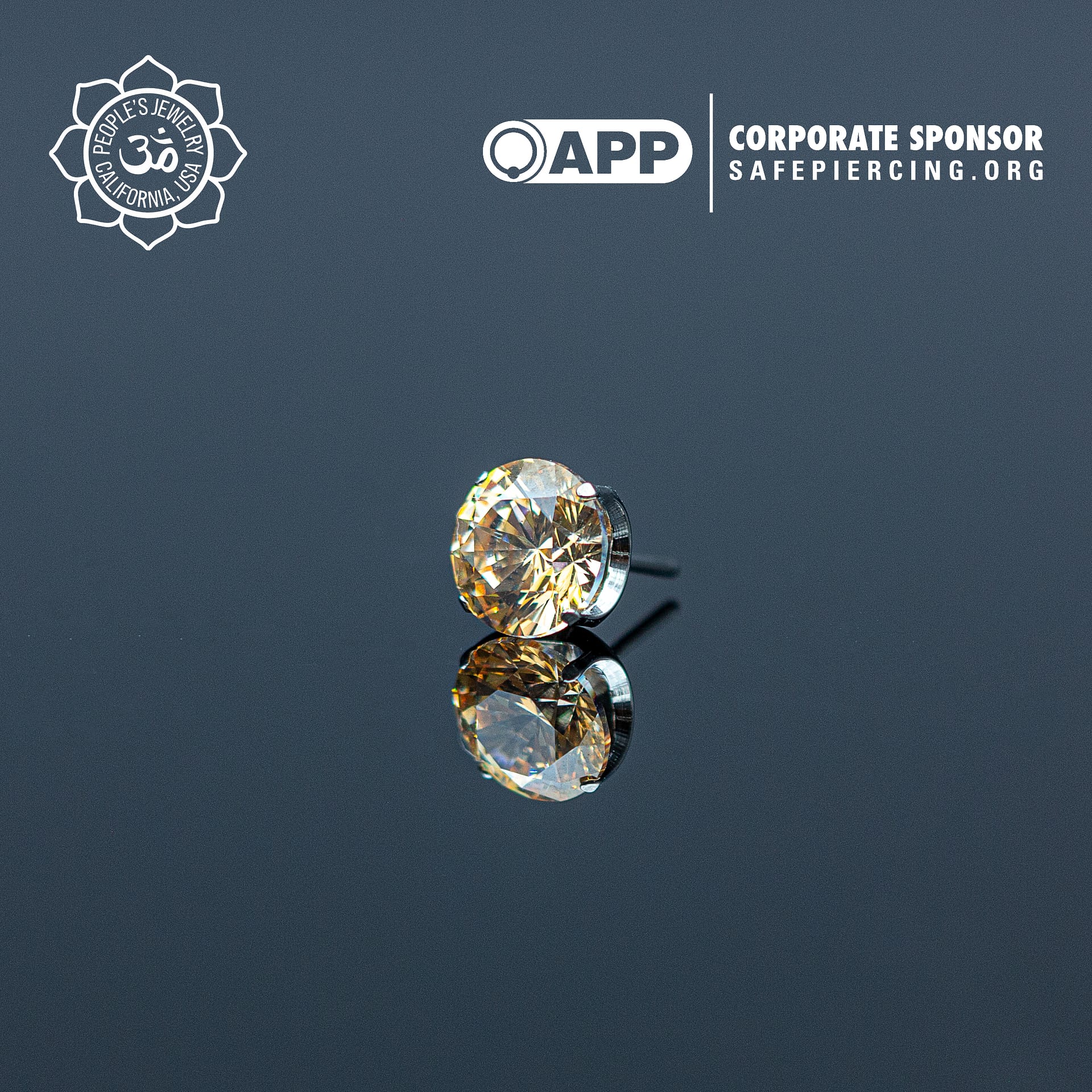 Threaded Titanium Prong-Set Gems by Peoples Jewelry - Laughing Buddha Studios SoCal