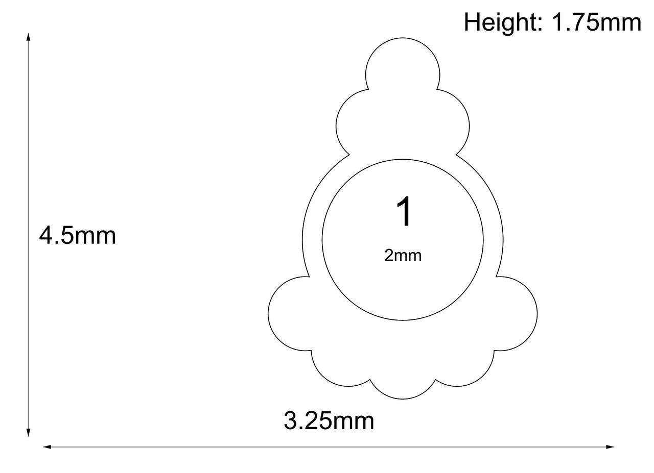 Threadless 18k Gold Dome End #2 - Industrial Strength