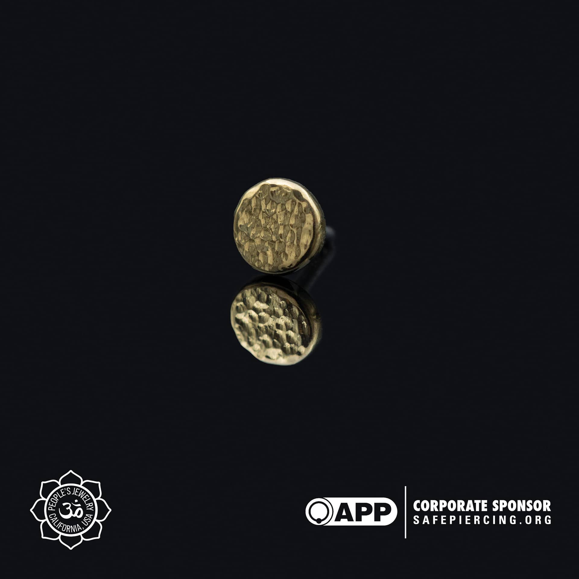 14k Gold Disk Ends by Peoples Jewelry