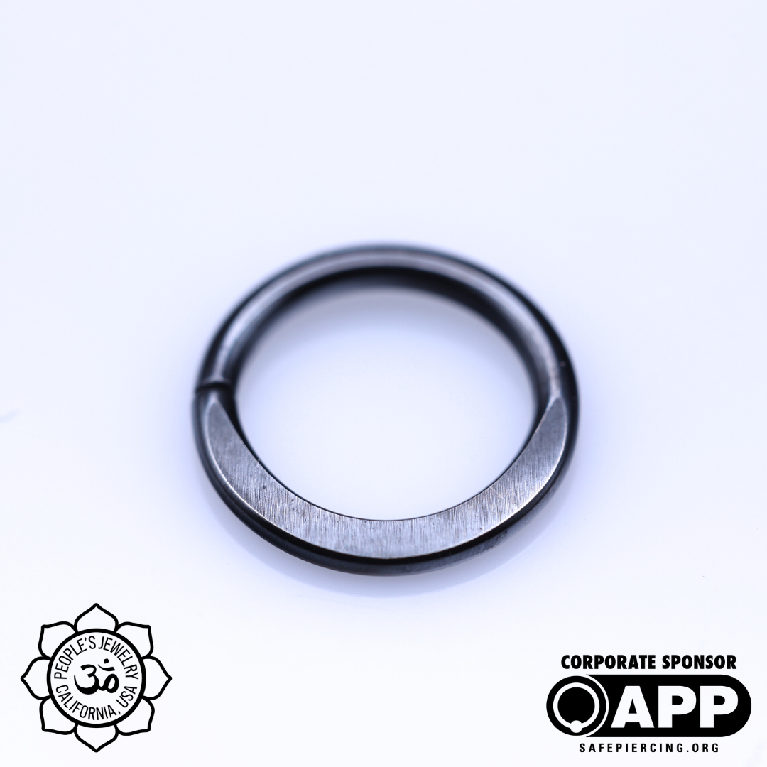 Peoples Jewelry Flattened Niobium Seam Rings - Laughing Buddha Studios SoCal
