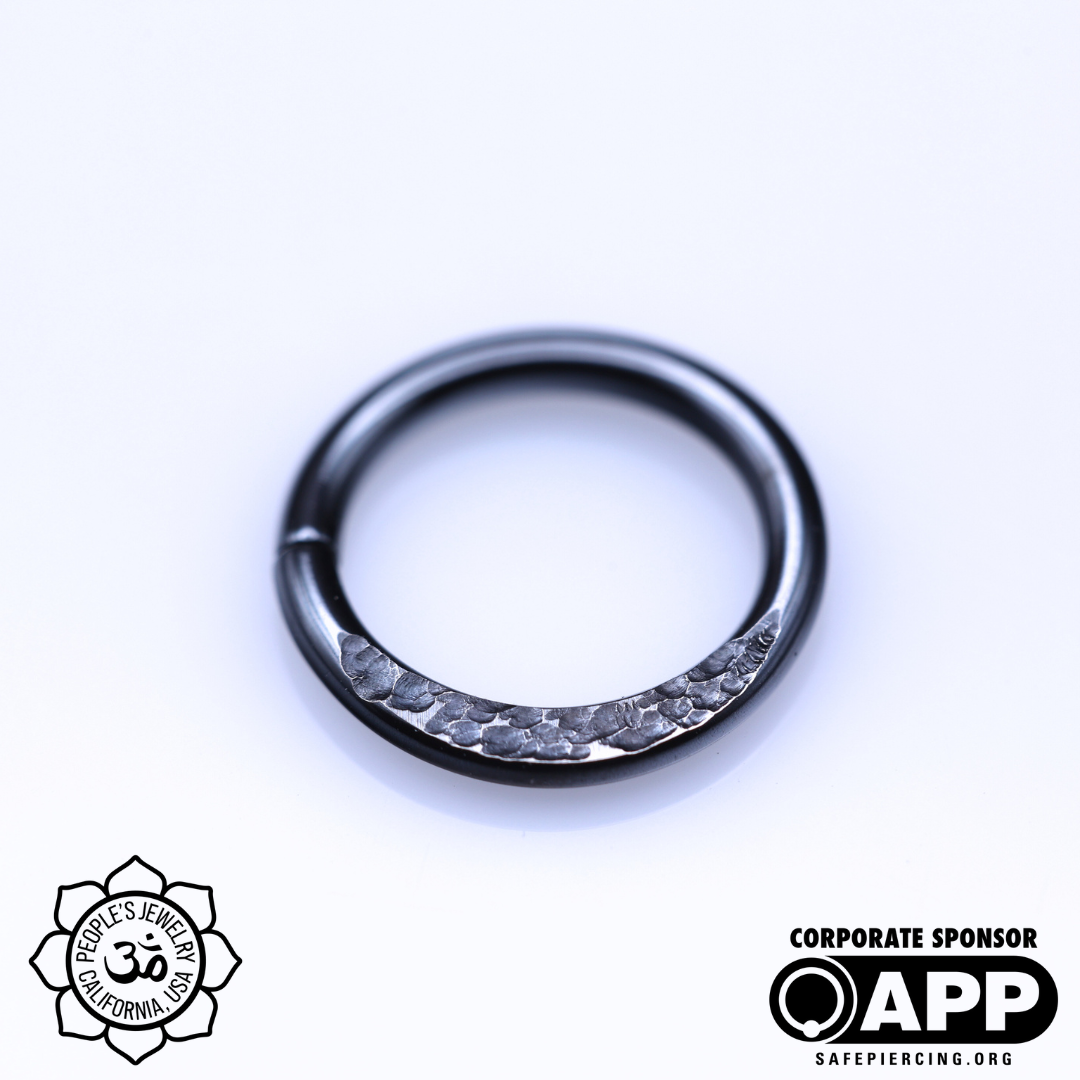 Peoples Jewelry Flattened Niobium Seam Rings - Laughing Buddha Studios SoCal
