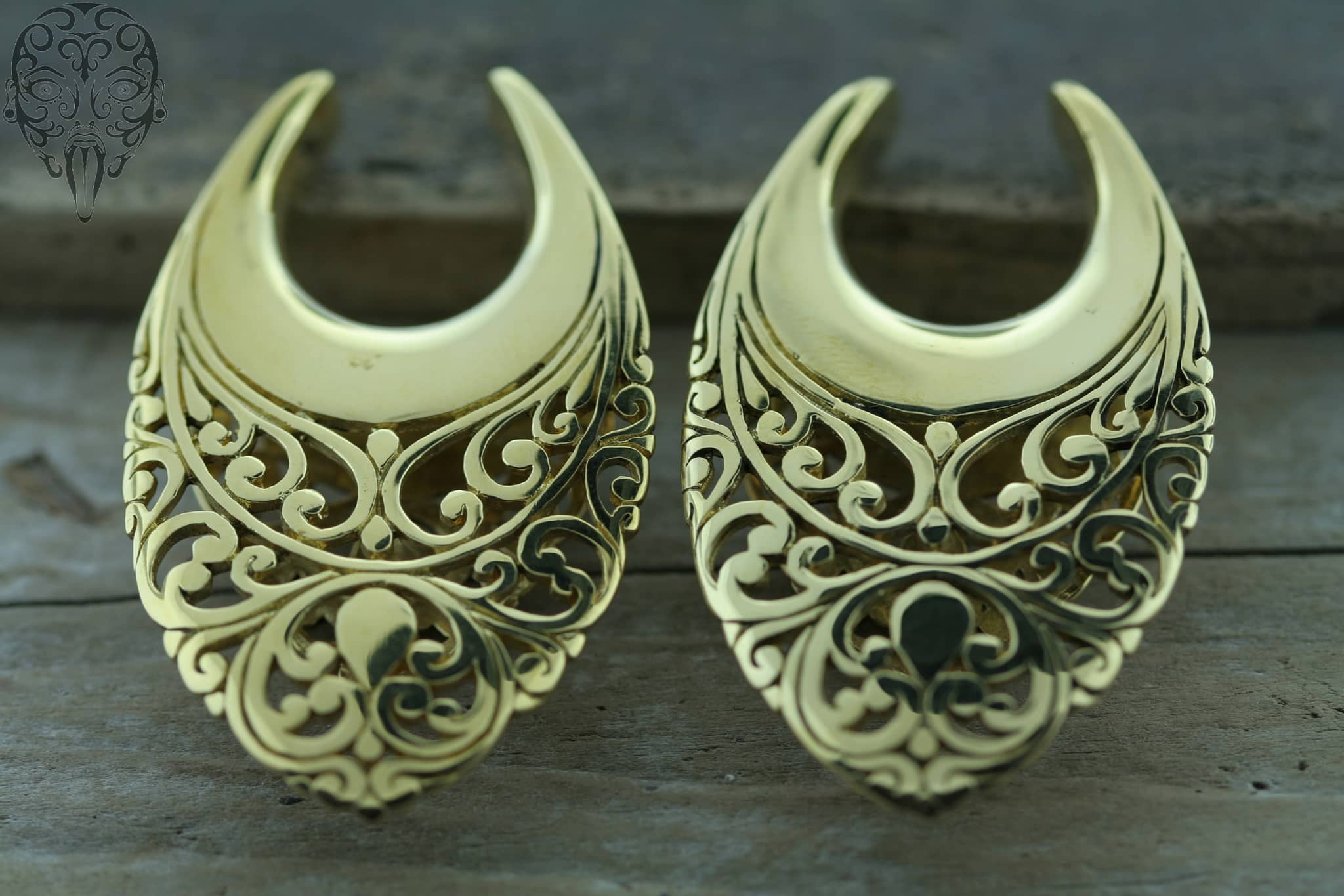 Brass Ornate Platforms by Diablo Organics - Laughing Buddha Studios SoCal