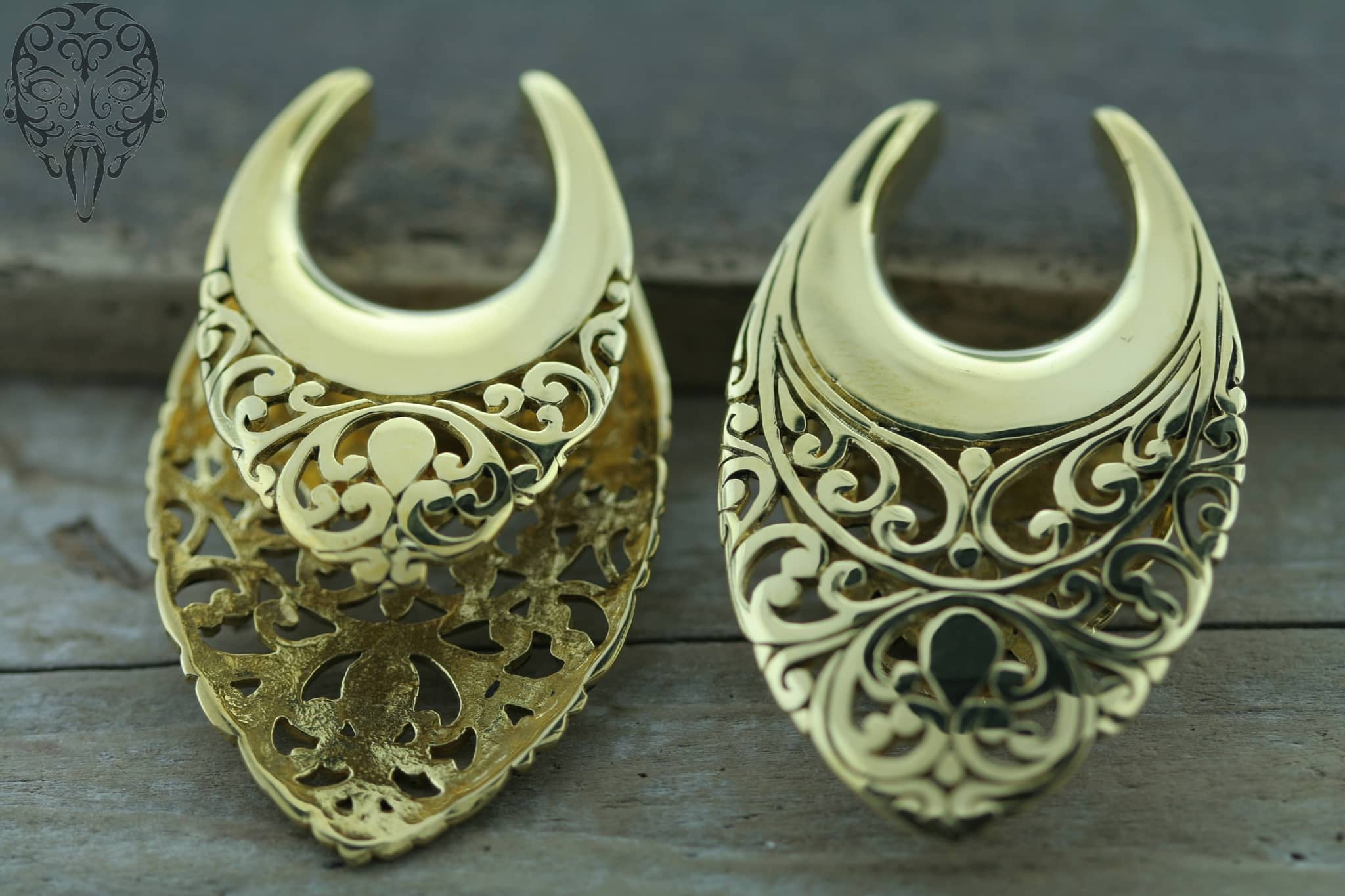 Brass Ornate Platforms by Diablo Organics - Laughing Buddha Studios SoCal