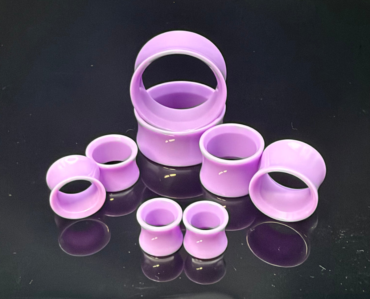 Double Flare Lavender Acrylic Eyelets