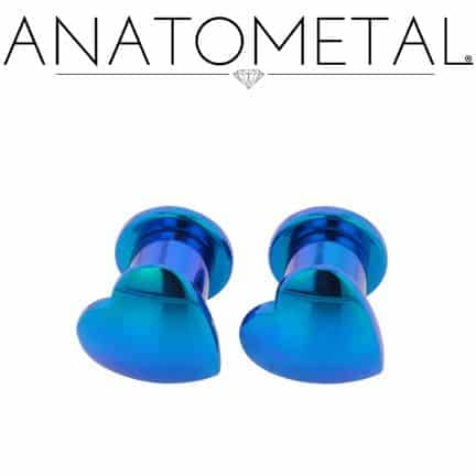 Heart Plugs by Anatometal - Laughing Buddha Studios SoCal
