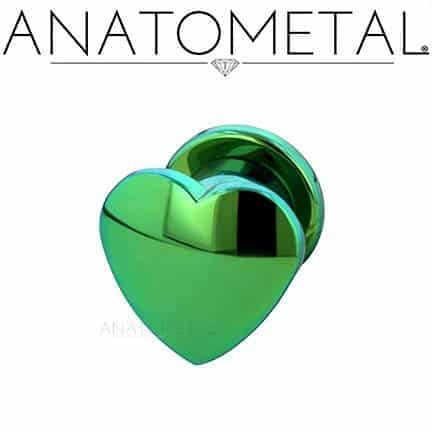 Heart Plugs by Anatometal - Laughing Buddha Studios SoCal