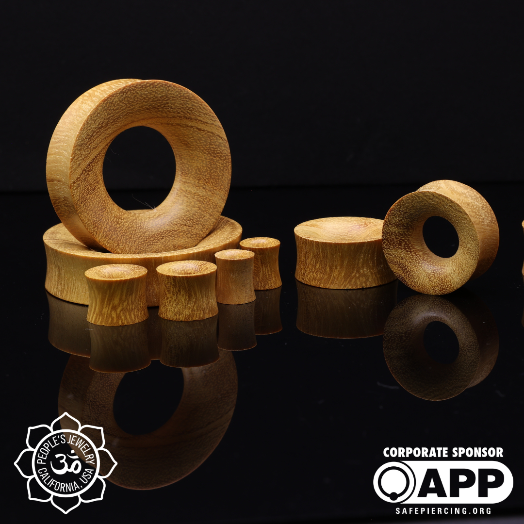 Double Flare Wood Eyelets - Jackfruit