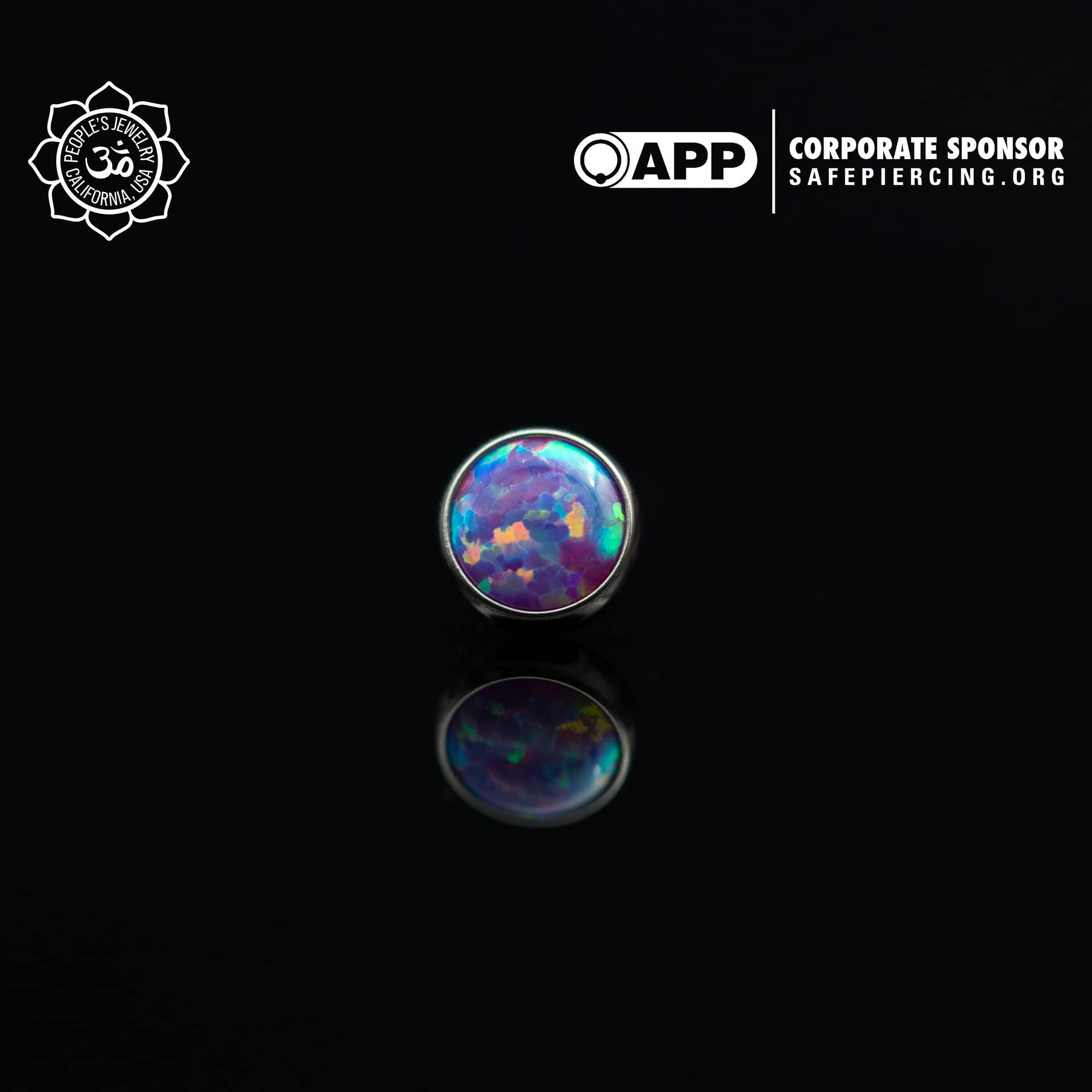Threadless Opal Cabochon Ends by Peoples Jewelry (5mm) - Laughing Buddha Studios SoCal