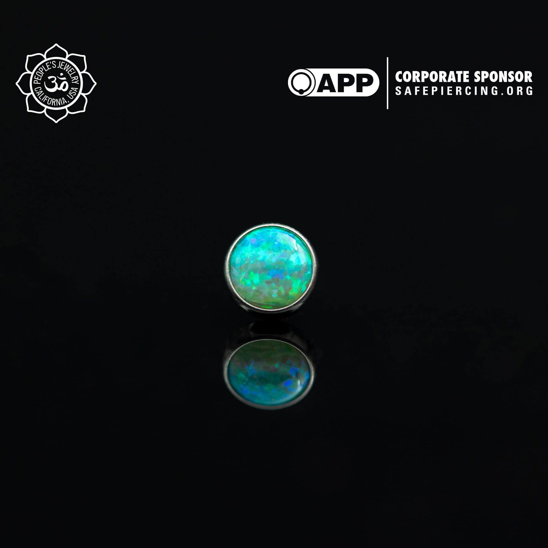 Threadless Opal Cabochon Ends by Peoples Jewelry (5mm) - Laughing Buddha Studios SoCal