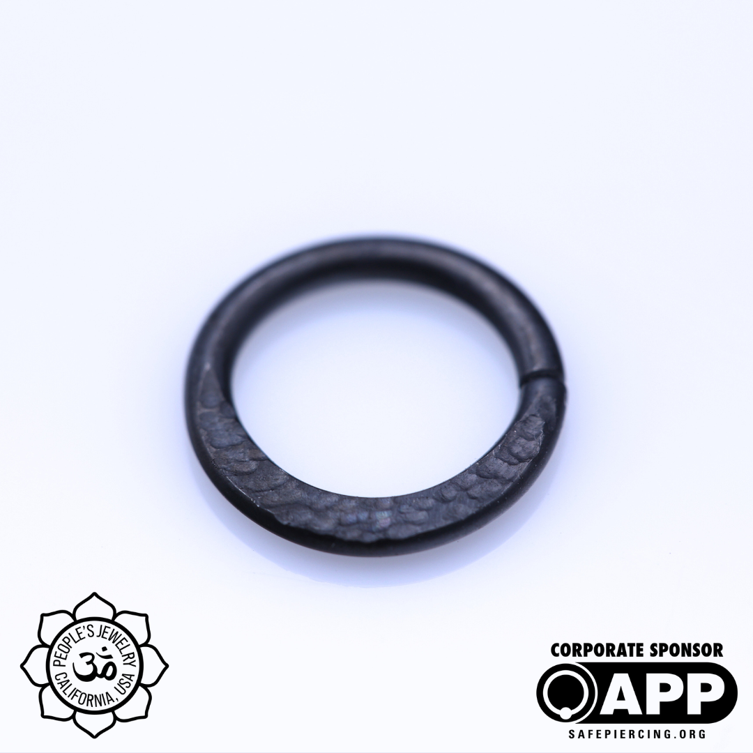 Peoples Jewelry Flattened Niobium Seam Rings - Laughing Buddha Studios SoCal