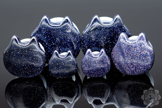 Single Flare Kitties - Blue Sandstone - People's Jewelry