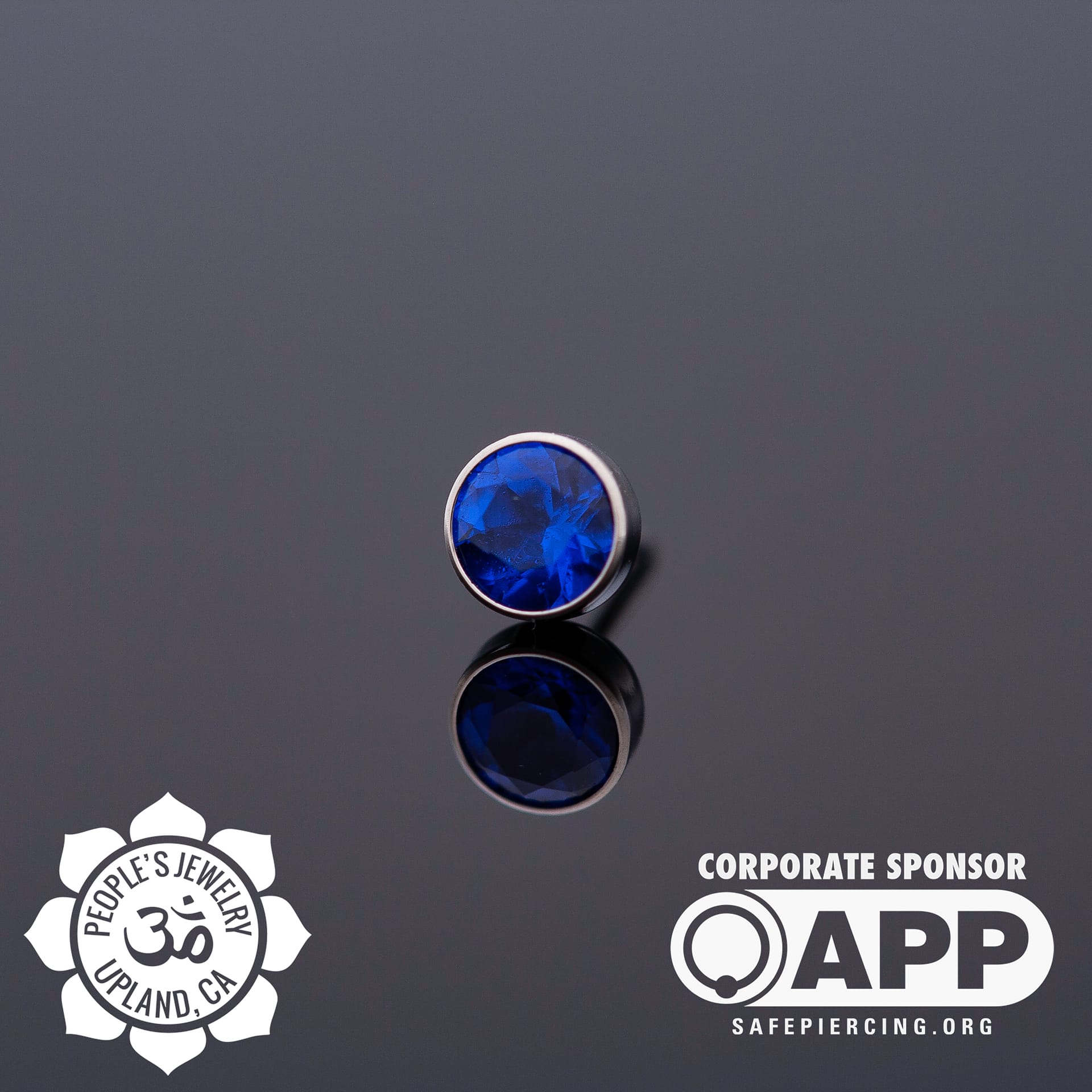 Threaded Titanium Bezel-Set Gems by Peoples Jewelry - Laughing Buddha Studios SoCal