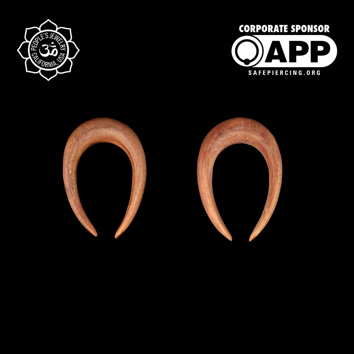 Pink Ivory Wood Long Pinchers by People's Jewelry
