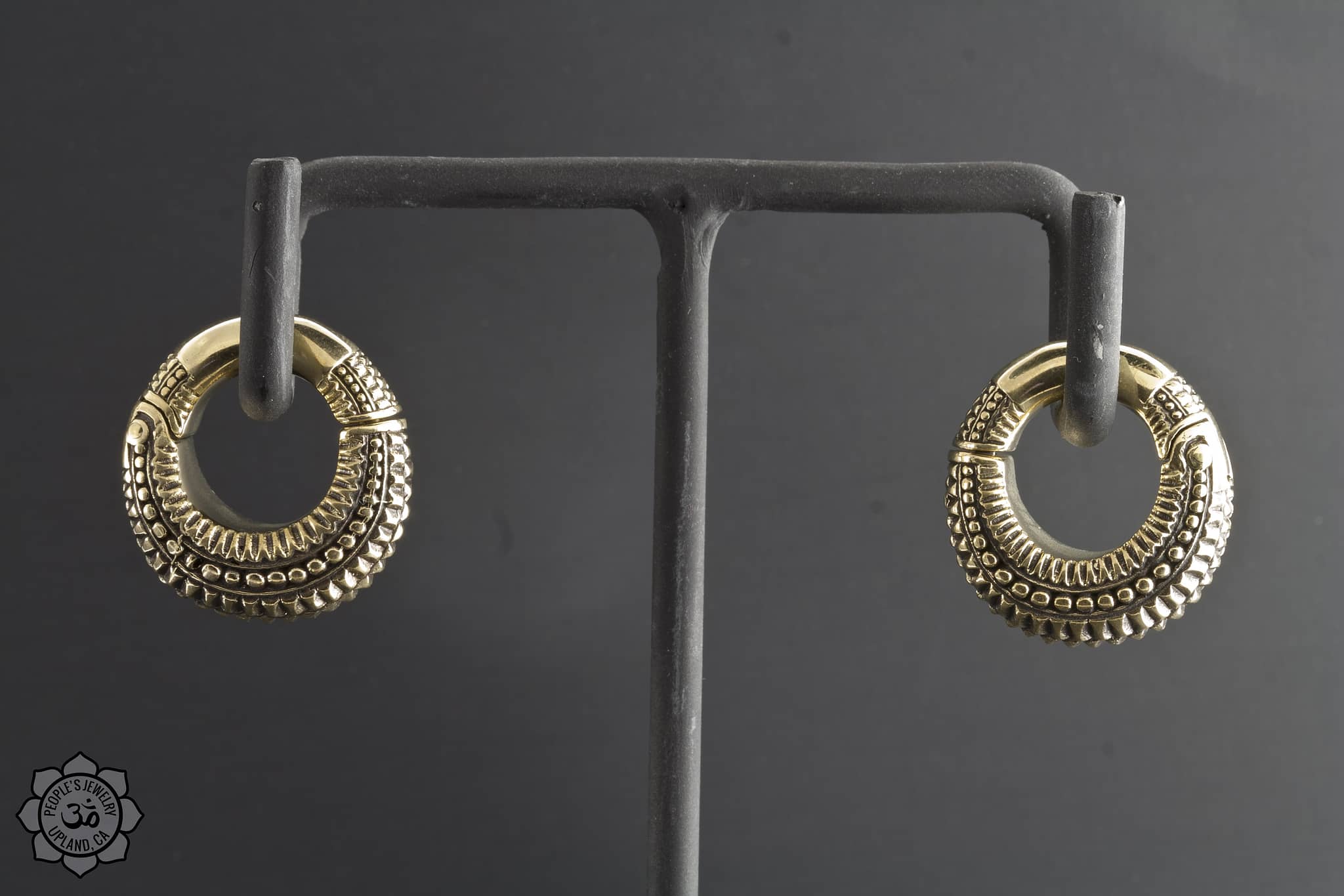 Intricate Brass Beaded Clickers by Peoples Jewelry - Laughing Buddha Studios SoCal
