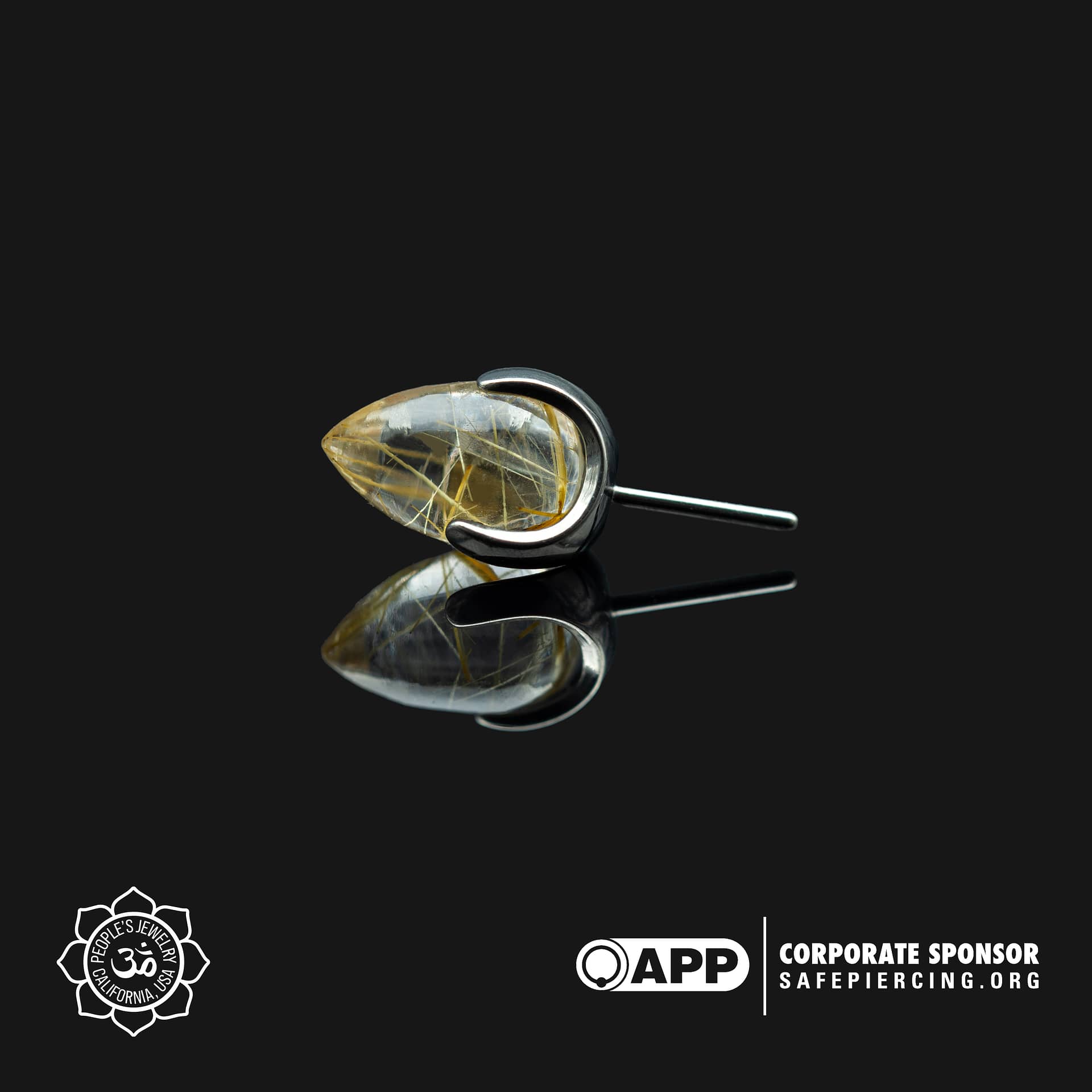 Claw-Set Natural Stone 4mm Bullets by Peoples Jewelry