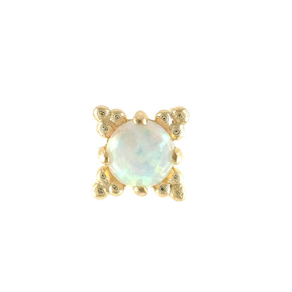 Threadless Gold Zia End by Anatometal