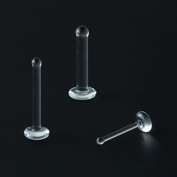 Gorilla Glass Tiny Flare Labret Retainers