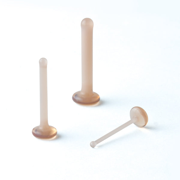 Gorilla Glass Tiny Flare Labret Retainers