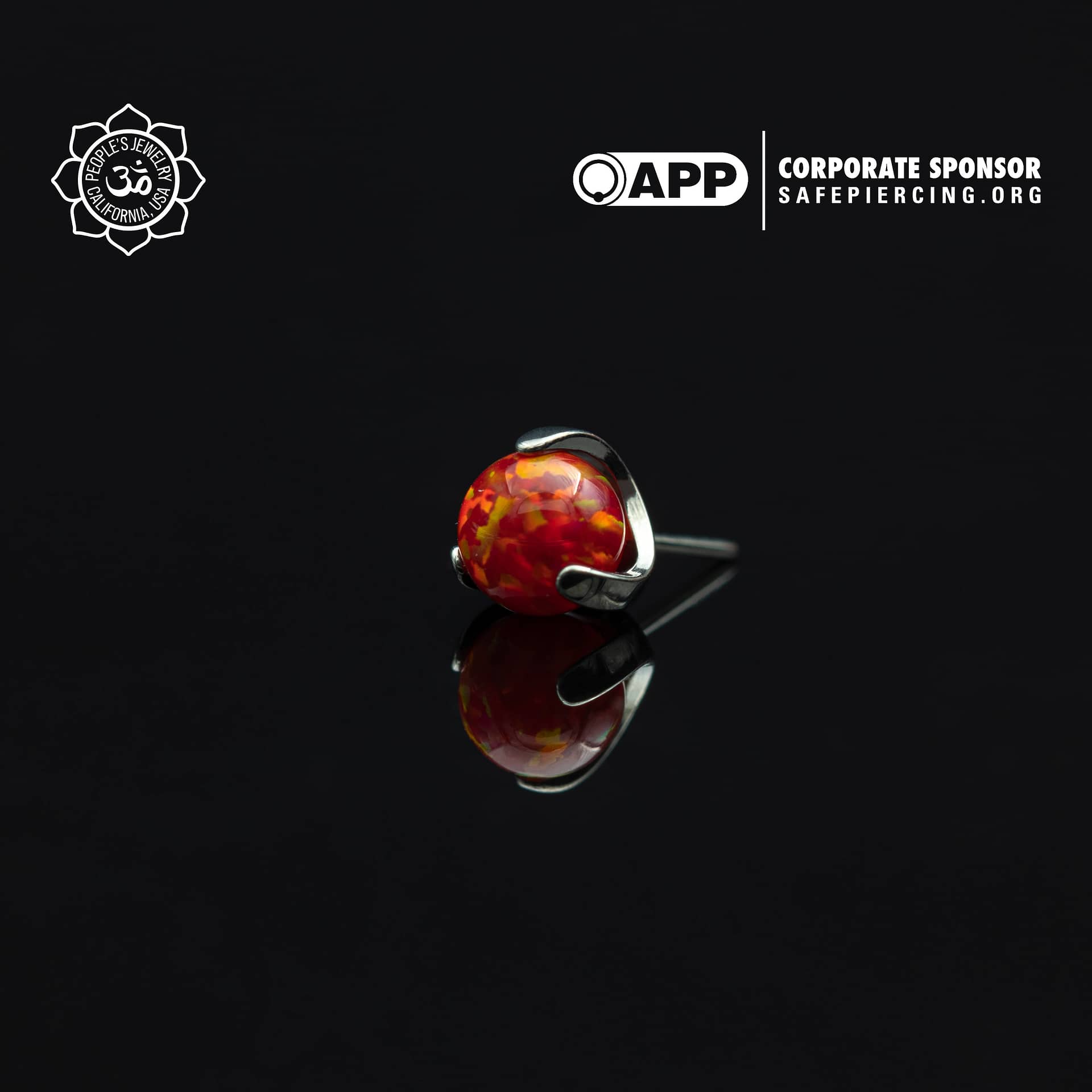 Threadless Claw-Set Opal Balls by Peoples Jewelry