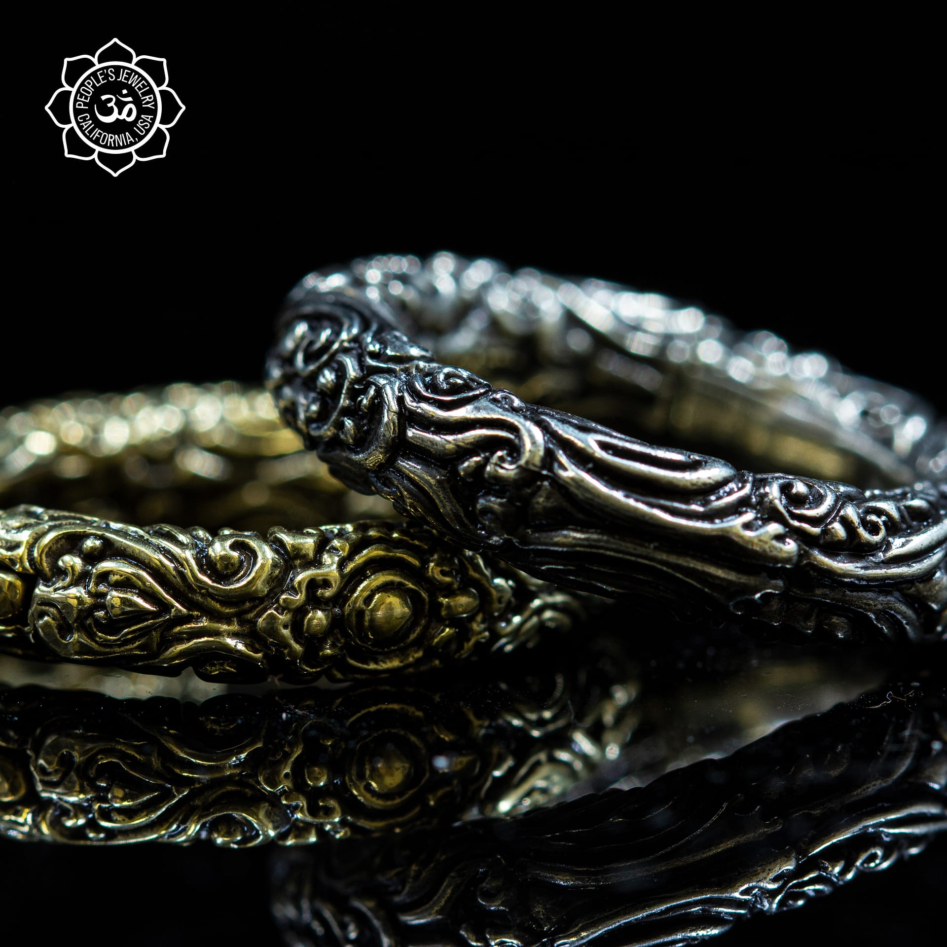 Brass Secret Garden Weights by Peoples Jewelry - Laughing Buddha Studios SoCal