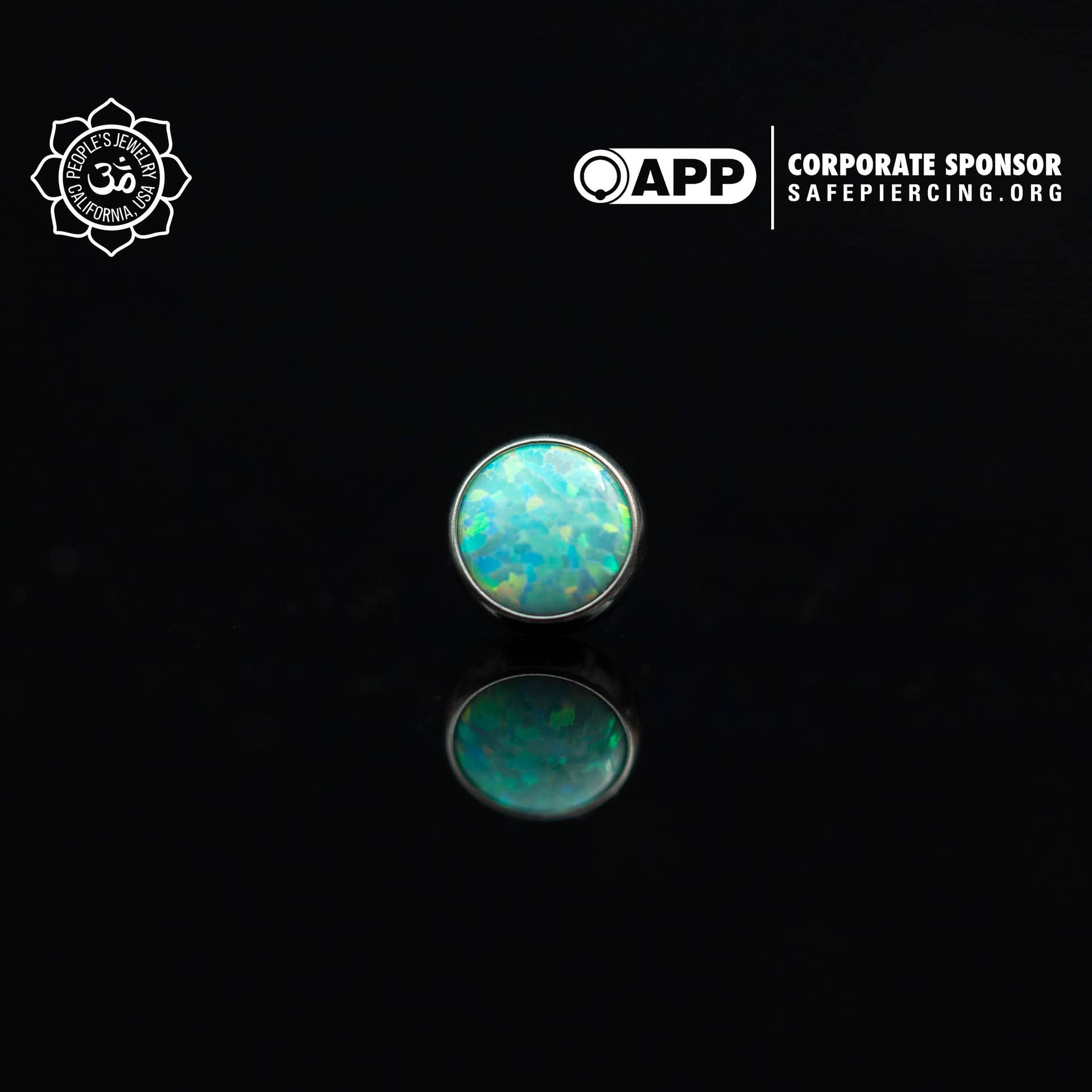 Threaded Opal Cabochon Ends by People's Jewelry - Laughing Buddha Studios SoCal